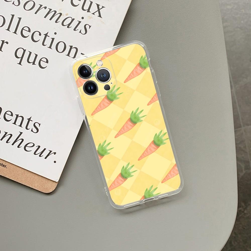 Cute carrots paint Phone Case For iPhone 15 14 13 12 11 Pro Max XS X XR SE 2020 6 7 8 Plus Mini Protective Shell