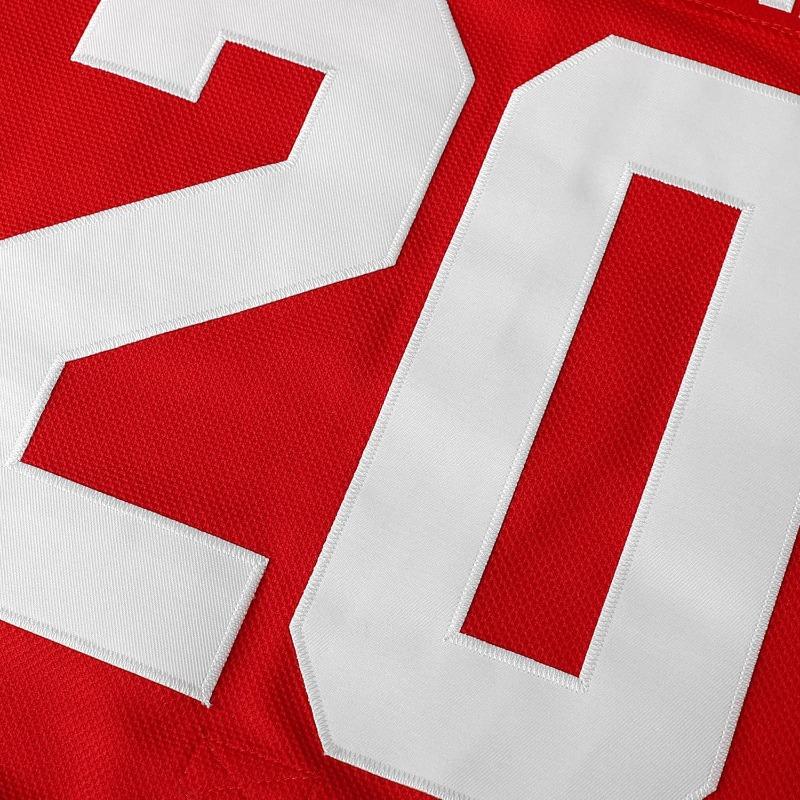 Hockey Jersey Red White Accents Vintage Athletic Jersey Hockey Fans Collectors Athletic Jersey Prints