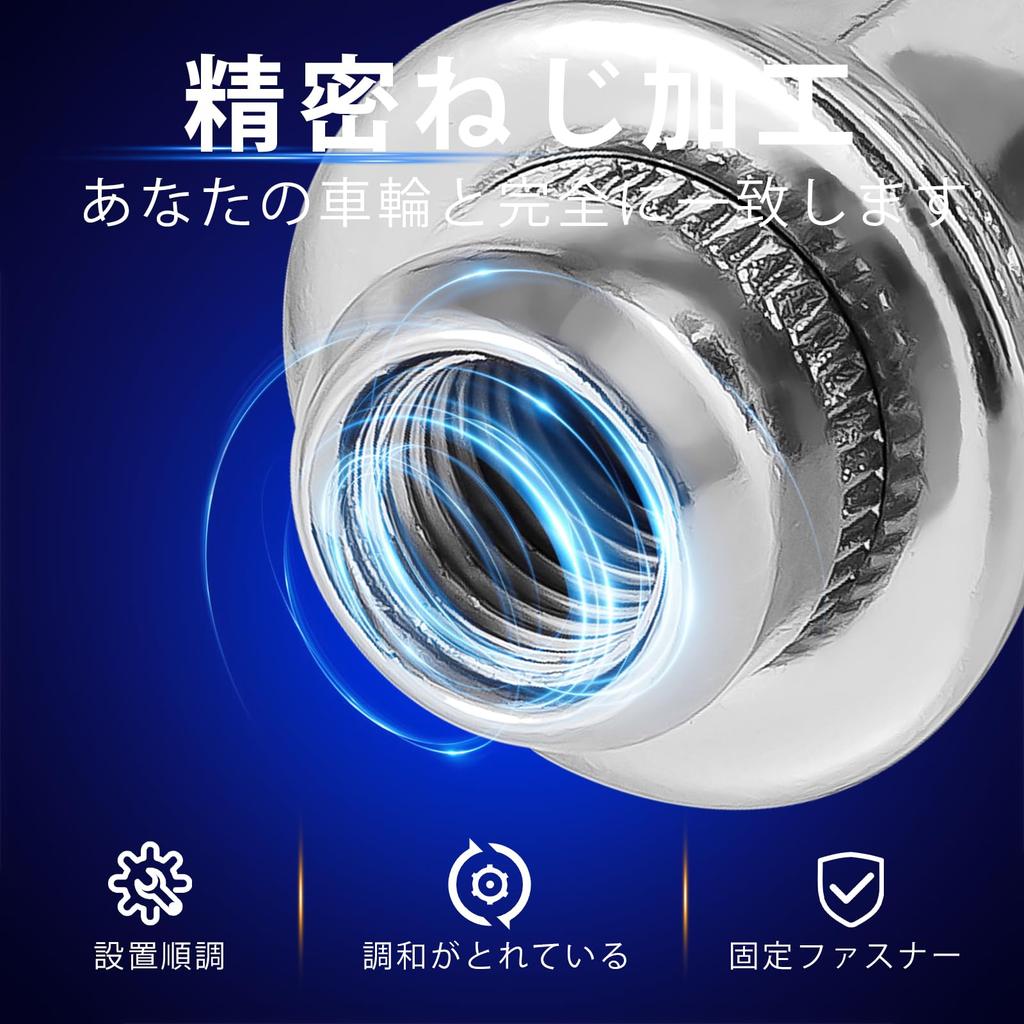 Sondsilen M12 x P1.5 Lug Nuts Genuine Wheel Nut Flat Seat Length 37mm 21HEX