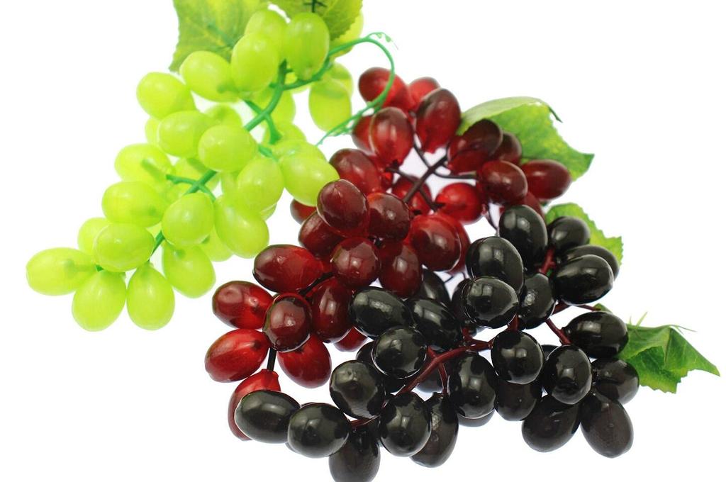 Speed mao Realistic Grape Bunch Food Sample Model Set of 3