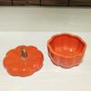 Pumpkin Candle Holder Cup with Lid for Home Bedroom Decoration Ceramics Cups