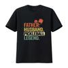 Father Husband Pickleball Legend Grandpa Men Pickle Ball Dad T Shirt Black 2XL Vintage Washed Breathable Stylish Fashion Soft