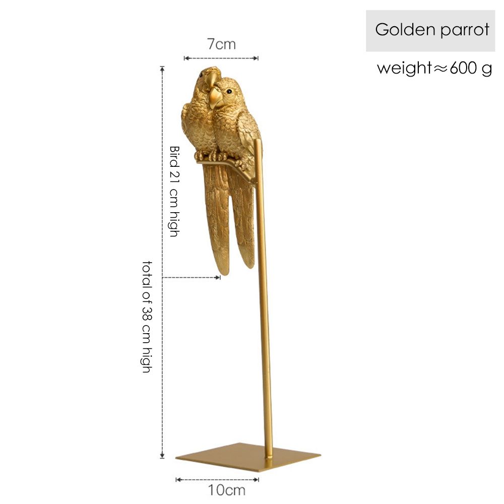 Dekoracja domu Ozdoby na stół Dekoracja biurka Posąg papugi Miniaturowe figurki Symulowane zwierzę