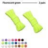 2Pair Flat Cotton Shoelaces Wide Sneaker Replacement Shoe Laces Classic Colored Shoelaces 80/100/120/140/160cm Unisex Shoestring