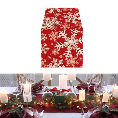 Weihnachten Tisch Läufer Tischset Party Dekoration Rechteck Tischdecke Abdeckung für Abendessen Kaffee
