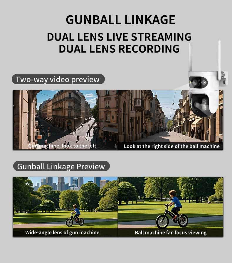 360° Panoramic HD Wireless WiFi Home Security Camera with Bracket