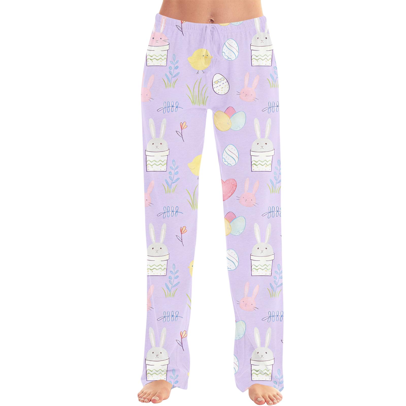 Men s Easter Fashion Printed Casual Straight Leg Pants XL арбуз красный