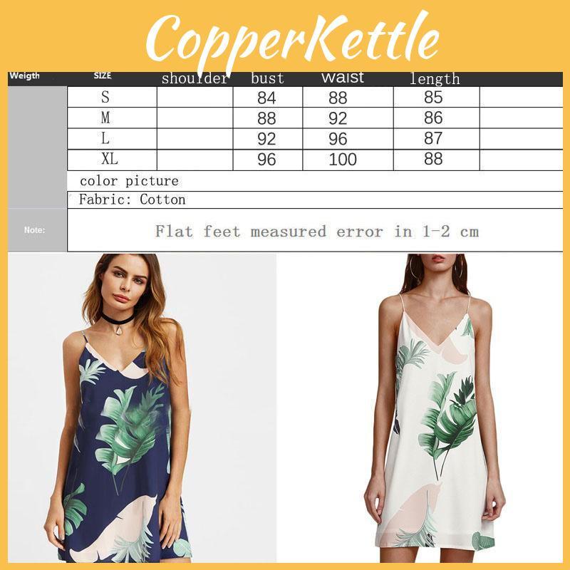Sidefeel Women V Neck Halter Tropical Plants Printed Casual Dress For Elegant Summer Occasions