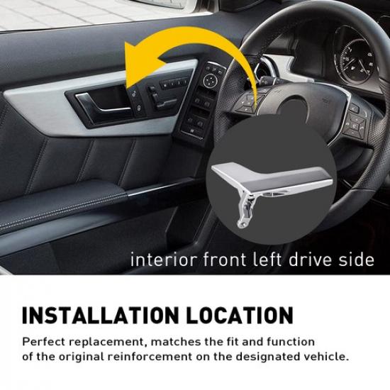 Left Matte Silver Set 2047201171 Interior Door Handle RePair Fit GLK350 C250