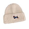 Cute dachshund wool hat women's autumn and winter warm ear protector head knitted hat big head circumference bag head cold hat