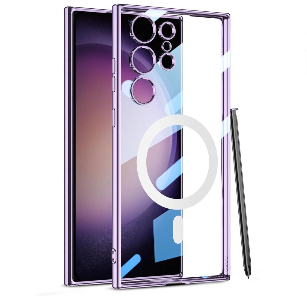 Samsung S24 Ultra Magnetic Wireless Charging TPU Transparent Phone Case