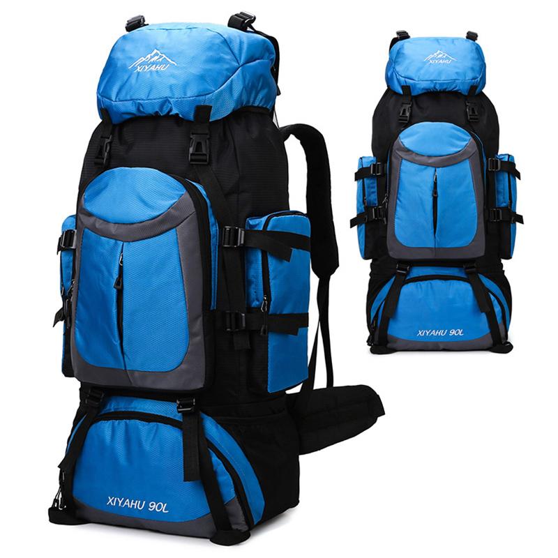 Multifunkční velkokapacitní outdoorový horolezecký batoh Sportovní cestovní voděodolný a oděru odolný batoh Unisex ležérní cestovní taška