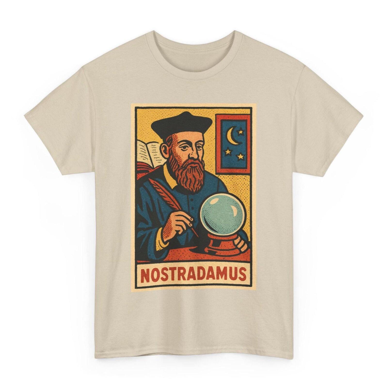 Nostradamus T-Shirt: Retro Comic Mystic Prophet Tee XL