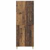 2 Piece Cabinet Set Reclaimed Wood Look 66 x 34.5 x 90 cm Particleboard