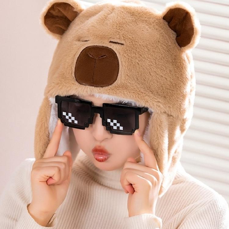 Premium Short Plush Winter Caps With Protective Ear Cover Animal Suitable For Sports Casual And Home Use