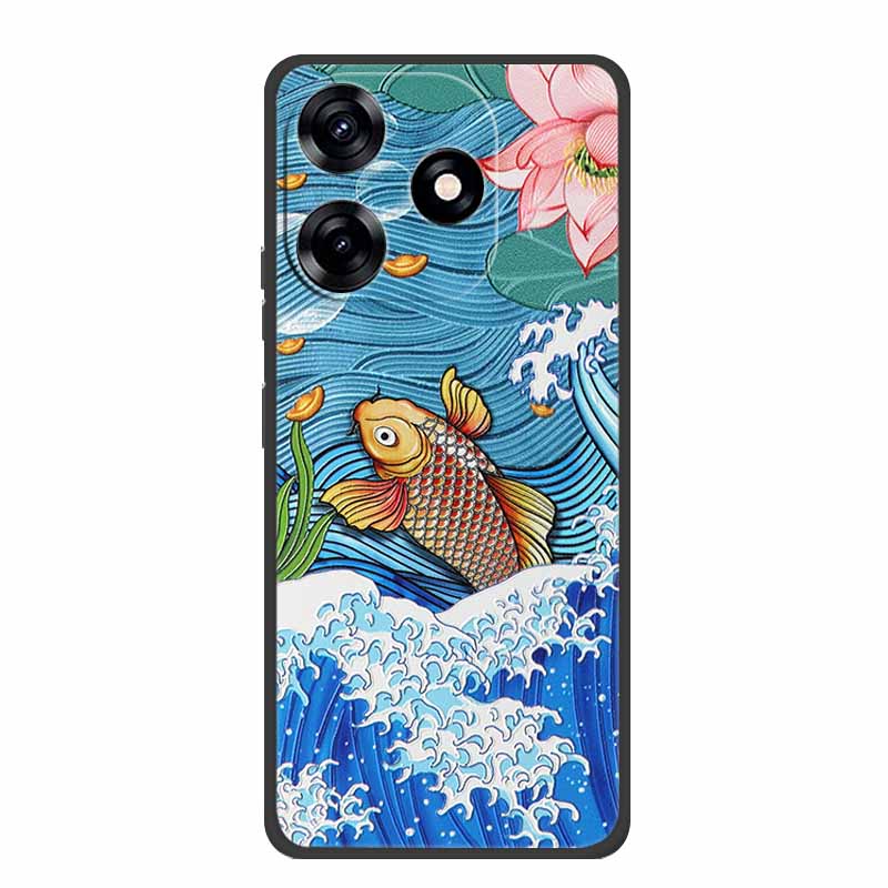 3D Embossed Case For ZTE Blade V50 Design 4G Phone Case Relief Black Silicone Soft Coque For ZTE Blade V50 Smart Back Cover Case