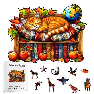 Wooden Puzzle Toy With Pattern For Unigue For Holiday Decoration For Party Decoration