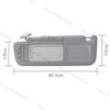 Sun Visor For Toyota Land Cruiser J12 2002 2003-2009 For Prado LC120 2003-2009 Driver Passenger Side with LED Lamp 74310-6A020