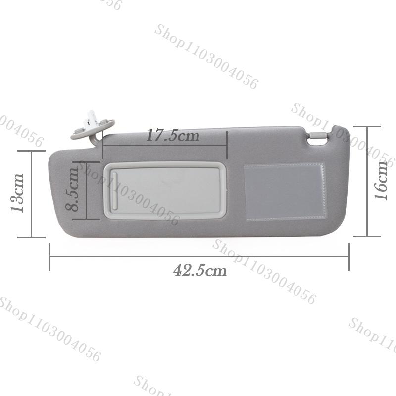 Sun Visor For Toyota Land Cruiser J12 2002 2003-2009 For Prado LC120 2003-2009 Driver Passenger Side with LED Lamp 74310-6A020