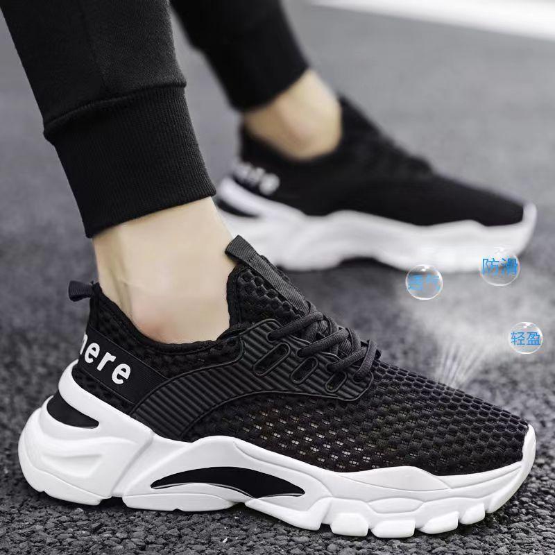 New summer breathable thin single mesh hollow mesh sports running casual mesh shoes trendy shoes 39