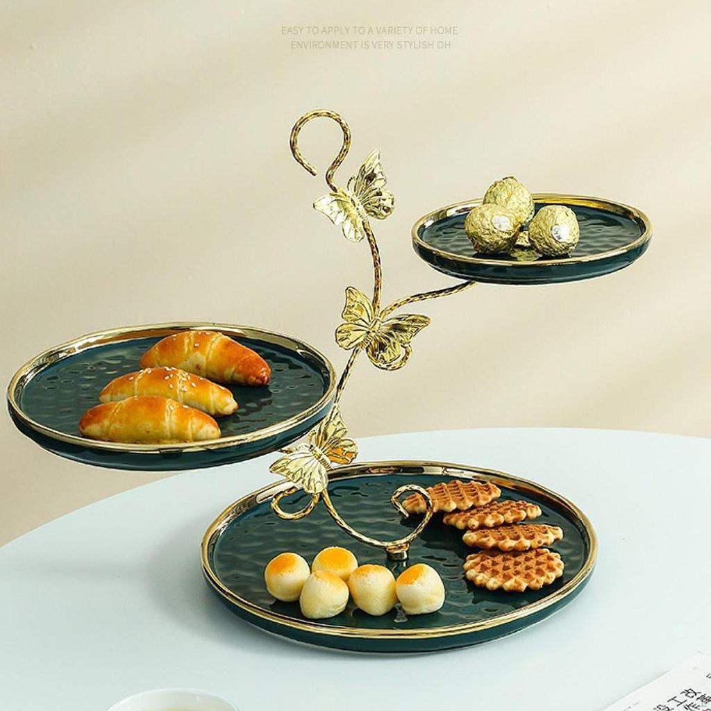 3 Layer Cupcakes Display Stand Desserts Creative Desktop Decoration Tiered Serving Tray Fruit