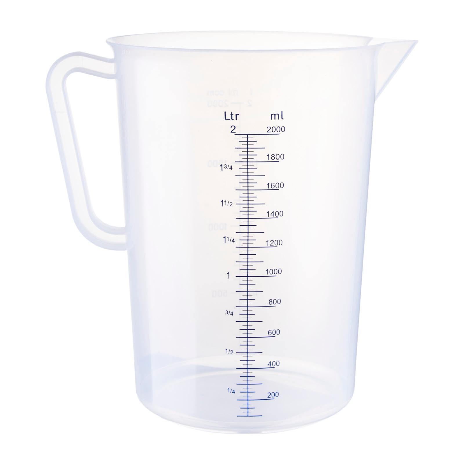 

MT Trimatsu SUNNEX MTI Polypropylene Measuring Cup Made of making it durable and resistant to heat up to so it can measure boiling 2.0L