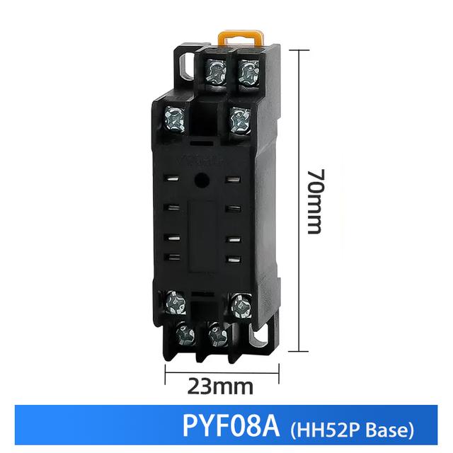 10 STÜCK Miniatur Steuerkleinrelais mit Sockelbasis AC 110V 220V DC 12V 24V HH52P HH53P HH54P HH62P HH63P HH64P