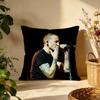 Stylish CChester Benningtonead Cushion Cover Versatile DoubleSided Pillow Case Fit for Sofa Bed Car  Daily Decor