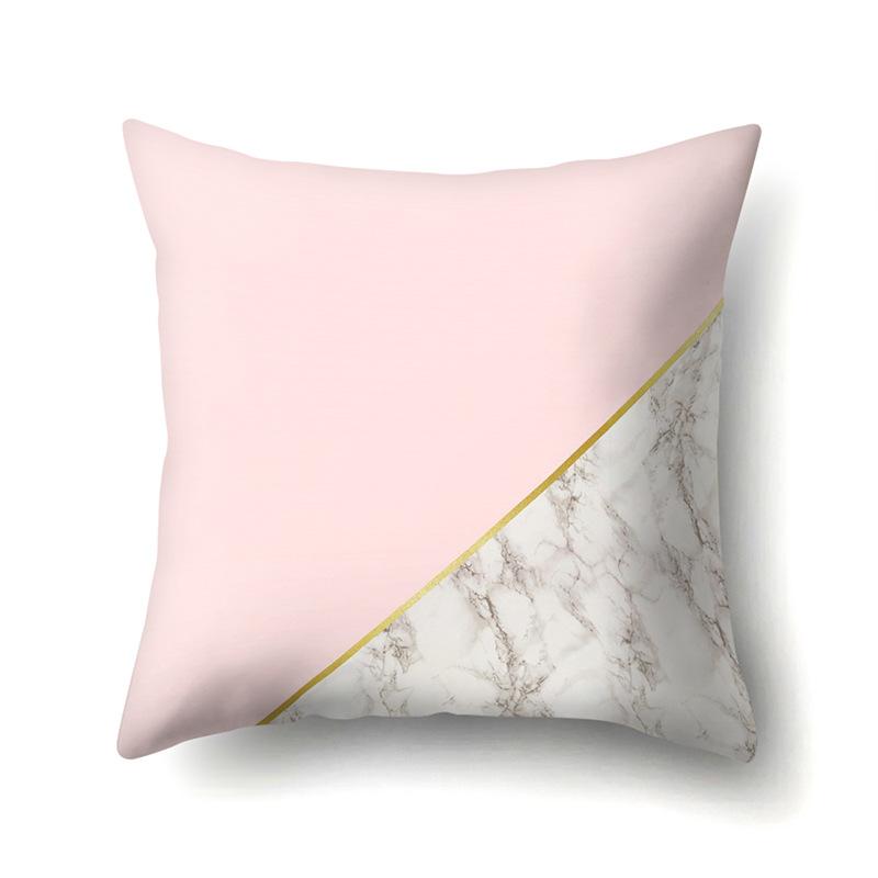 Polyester Pillow Case Automobile Decoration Home Printed Pillow Case Waist Cushion Cover Car Cushion Head Cushion Cover