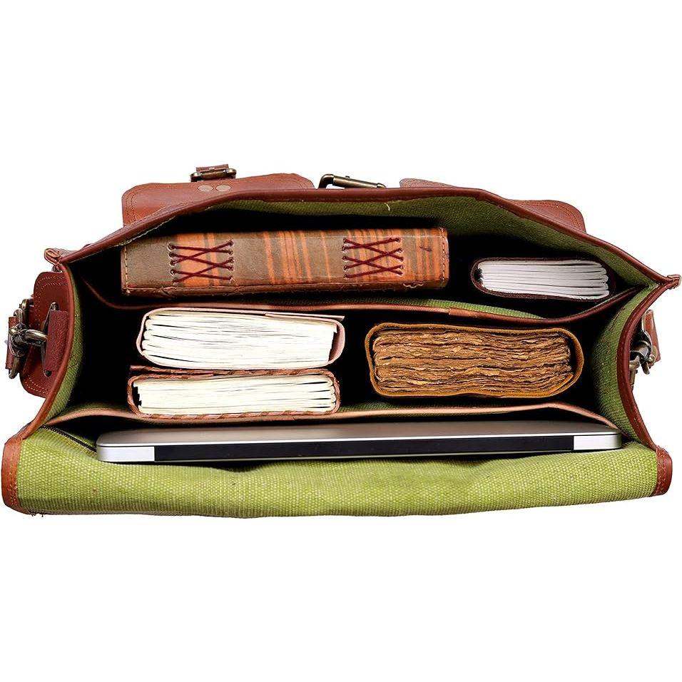 Kožená taška na laptop Messenger Taška Office Briefcase Crossbody cestovní taška pro muže a ženy Vysokoškolská taška Kancelář taška na notebook