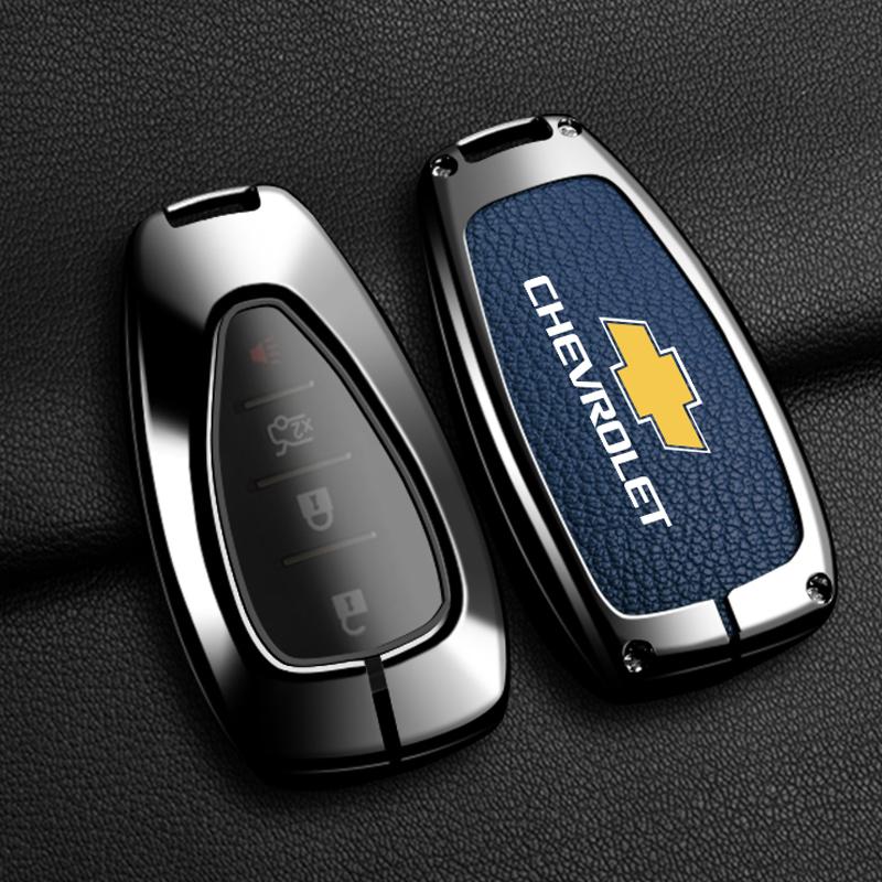 For Chevrolet Onix Equino Orlando Cruze Spark Sonic Camaro Volt Bolt Trax Malibu Blazer Traverse Seeker Alloy Car Key Case Cover