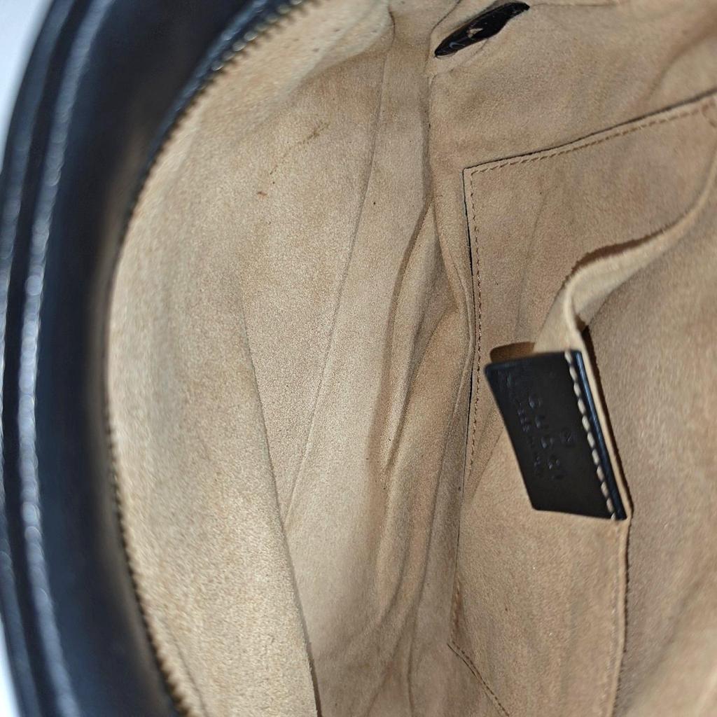 [Pre-Owned] Gucci GG Marmont Small Matelassé Shoulder Bag 'Black' - Good #H3A6KG