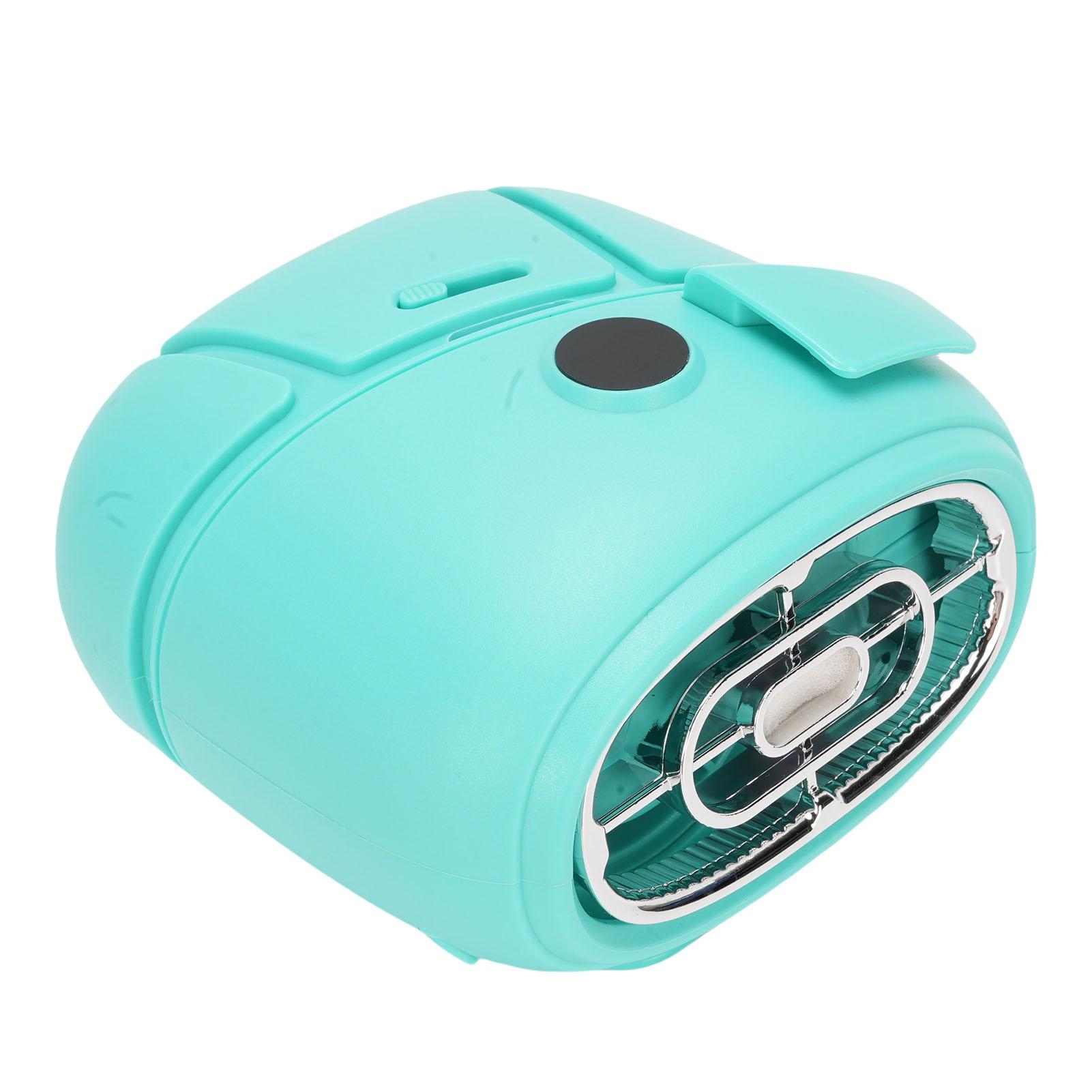 

Portable Waist Fan with Aromatherapy Box 100 Gears Stepless Adjustable LED Digital Display Rechargeable Waist Cooling зелёный