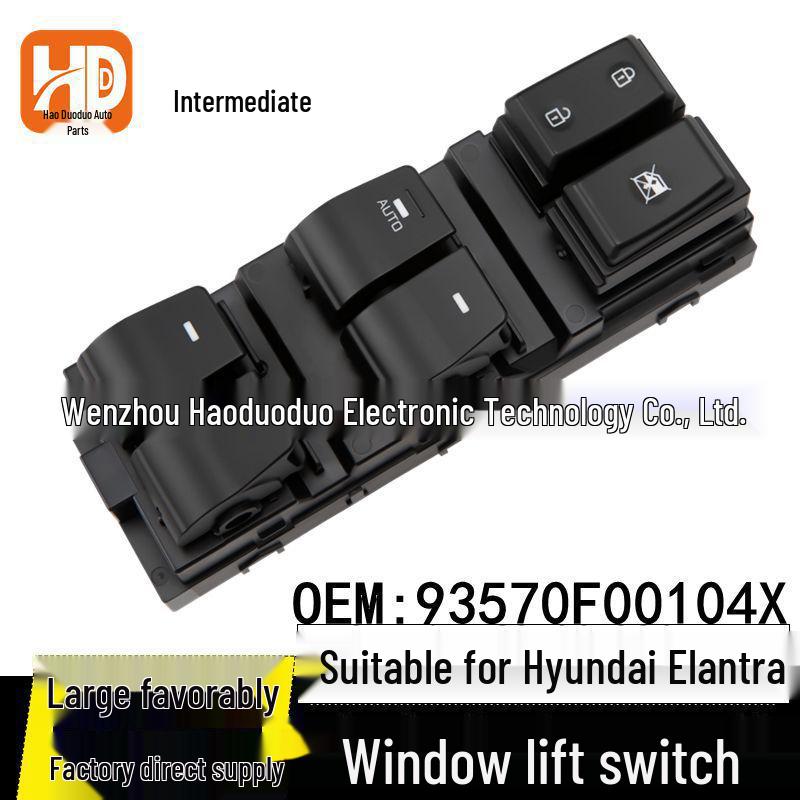 Compatible with 2016-2020 Hyundai Elantra Mid-Range Window Switch 93570F00104X Electric Button Electric
