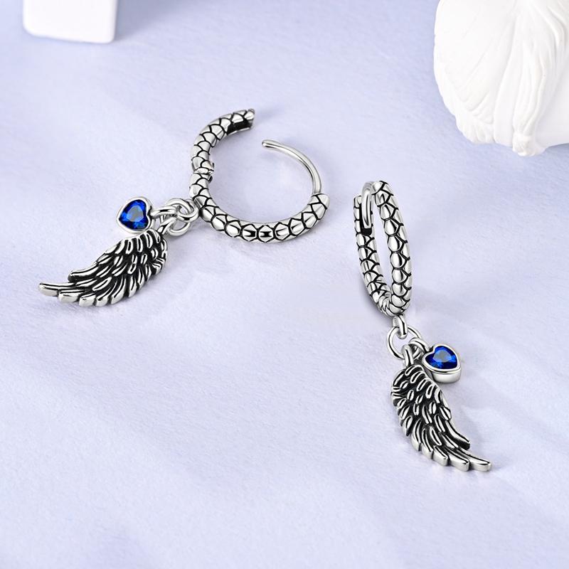 Hoop Earring 925 Silver Woman Bohemian Earring Feather Theme Earrings Pendientes for Woman Original Earring Fashion Jewelry Gift