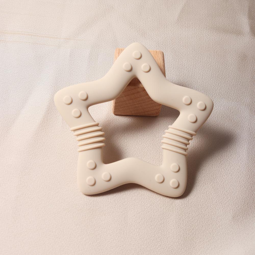 New Star Silicone Teether Food Grade Heart Baby Teething Toy