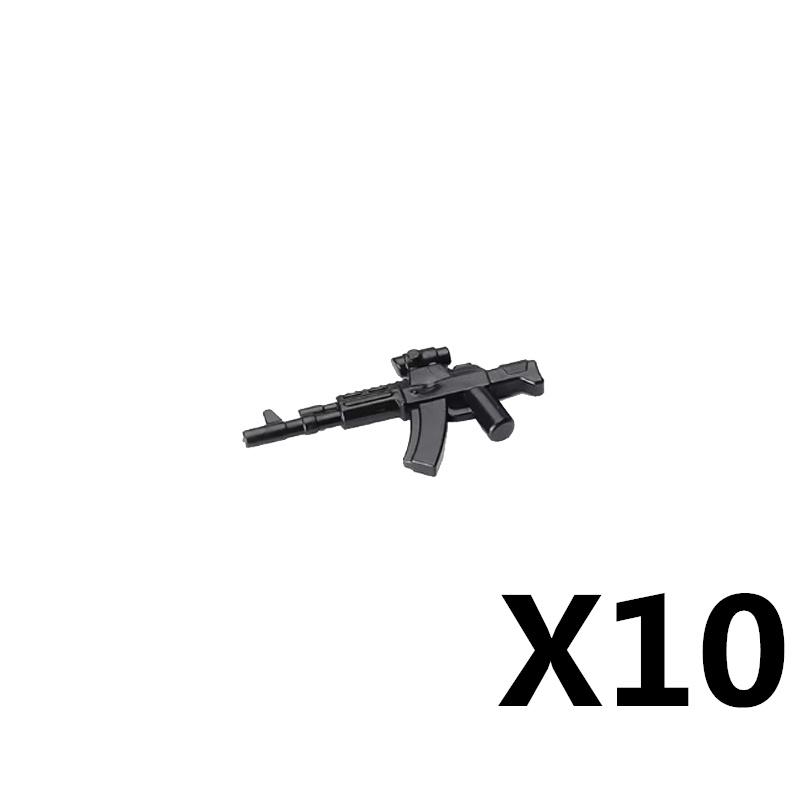 Vojáci Figurky Zbraně Stavebnice Pistole Poposha MP40 Puška AK74 Raketomet Kulka Plamenomet Hračky Dárek T051