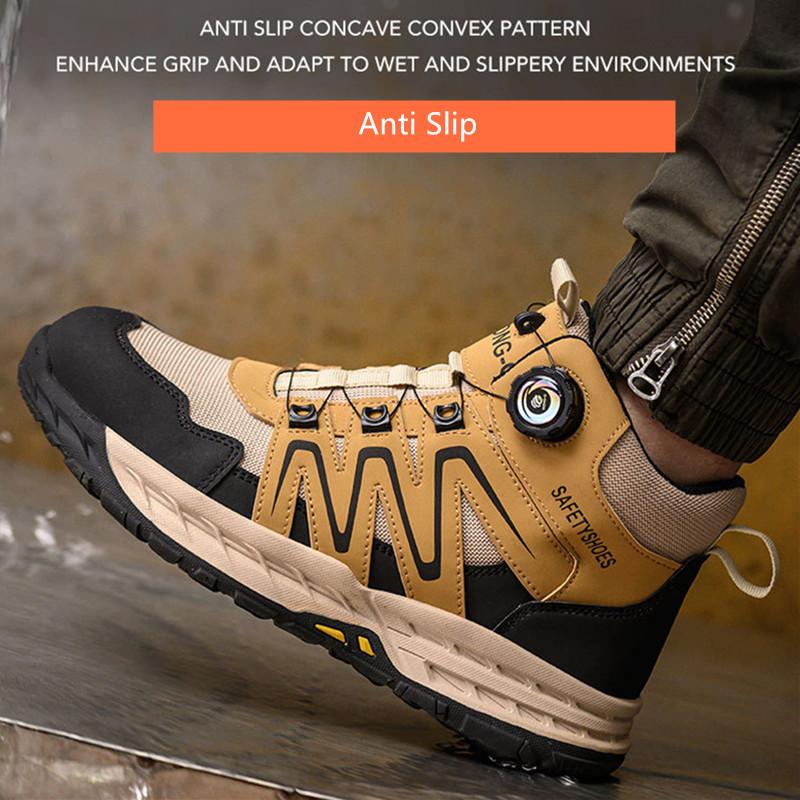 Protective Shoes High Quality Anti-scalding Safety Shoes for Men Work Safety Sneakers with Steel Toe Anti Puncture Work Shoes