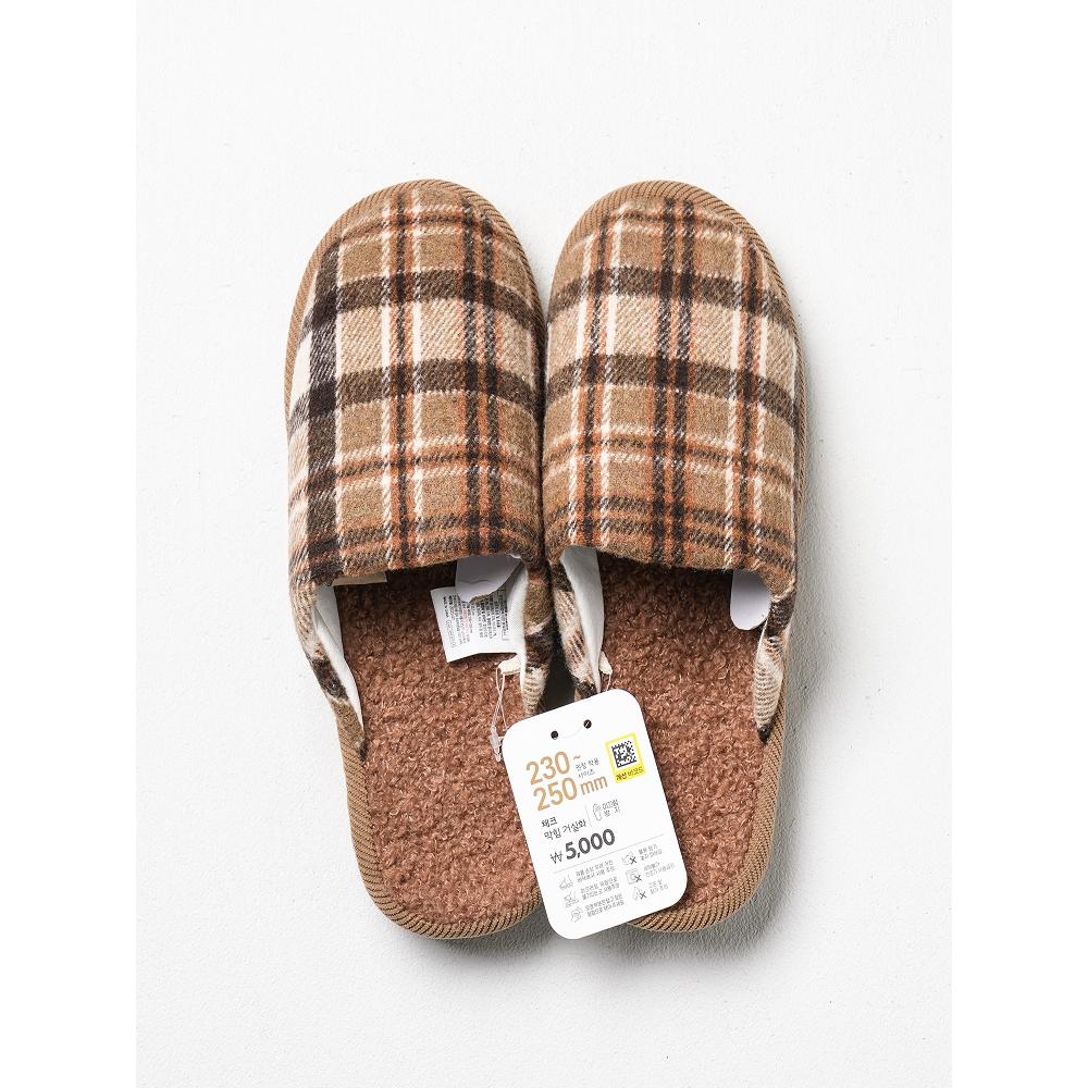 Daiso Check Blockage Living Room Shoes 230 To 250 Mm