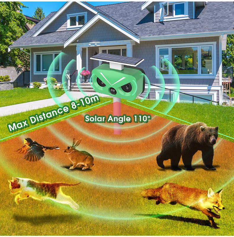 Solar Bird & Animal Repeller with High-Power Alarm