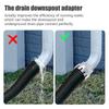 Easy Installment Rain Gutter Adapter Join Rainwater Collection Diverter  Outdoor Lawn