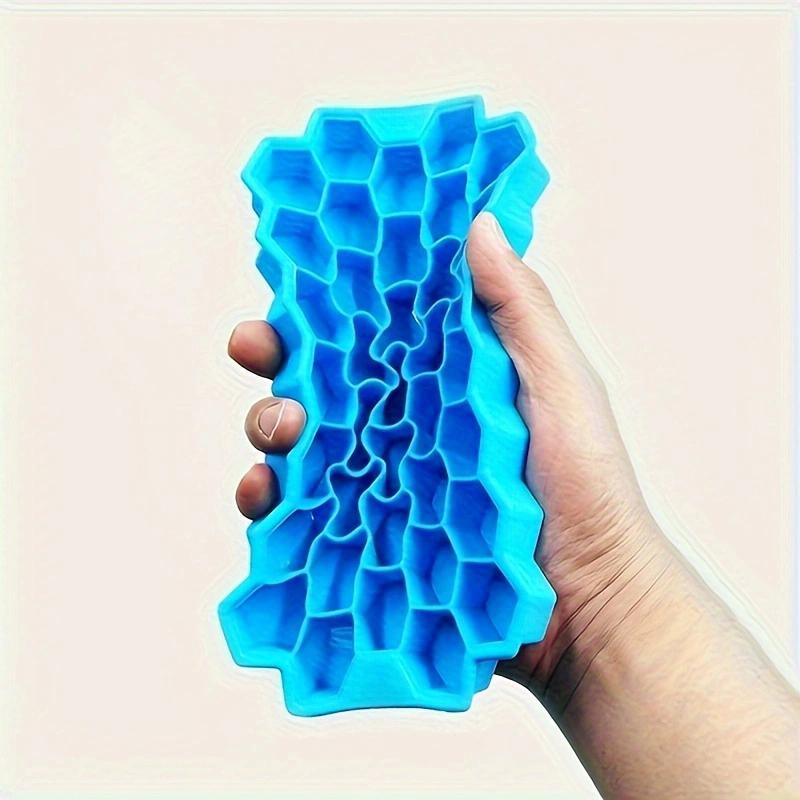 Ice Trays Silicone Mold Reusable Honeycomb Ice Cube Maker Food Grade Ice Maker with Lids Popsicle Mould Mold