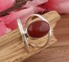 Solid 925 Sterling Silver Red Onyx Gemstone Ring Handmade Designer Ring Statement Ring Anniversary Gift Ring