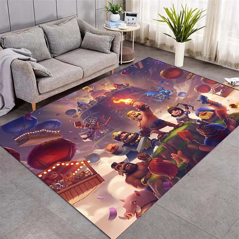 Game Archer Mage Character Print Area Rug Dark Blue Background Floor Carpet Game Fans Living Room Bedroom Home Decor Mat