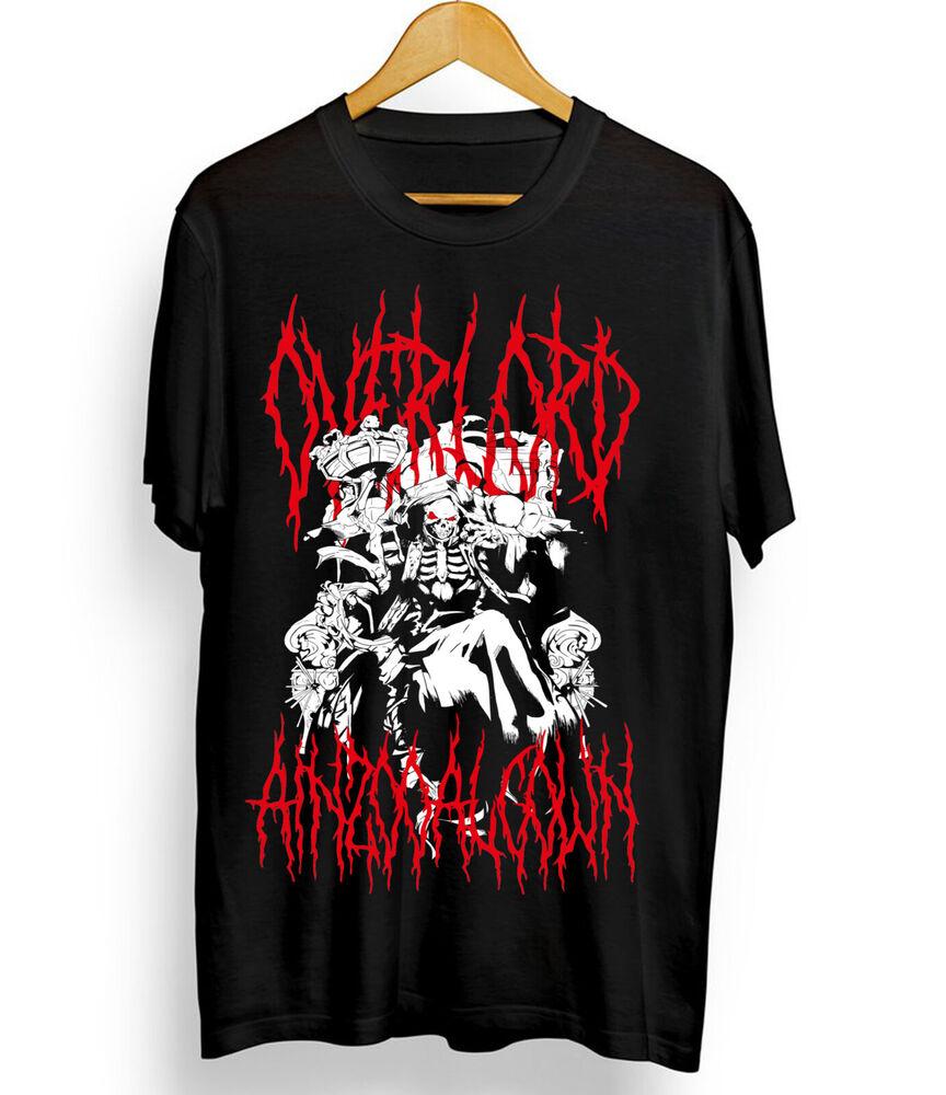 

Overlord New unisex T-shirt Overlord Ainz Ooal Gown anime manga Graphic Tee M
