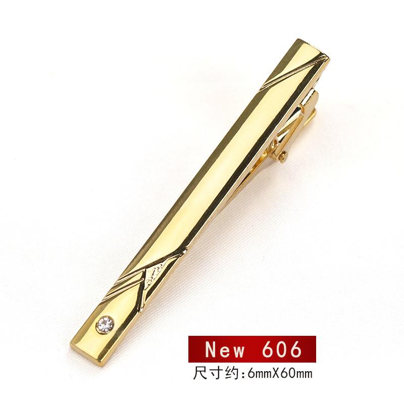 Business Versatile Men'S Dress Gold Tie Clip Marriage Men'S And Women'S Pin Korean Version Security Laveclip Fashion Laveclip