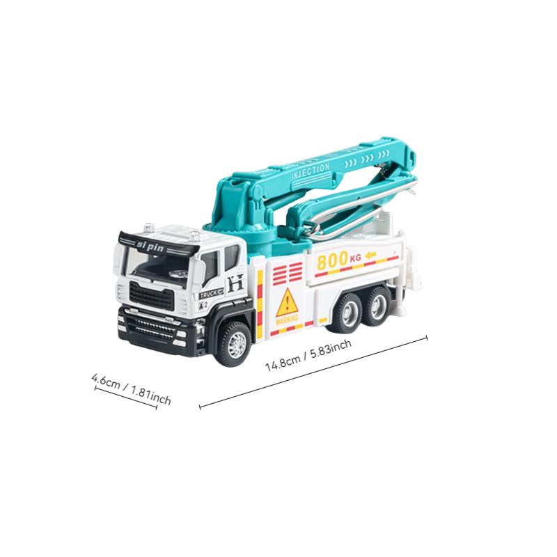 Large Alloy Construction Vehicle Toy Set Concrete Mixer Truck Engineering Machine Model Kit For Boys Play Vehicles & Models
