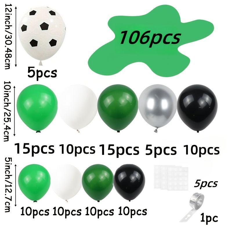 Champion Football Print Balloon Set for Children's Birthday Party Theme Decoration