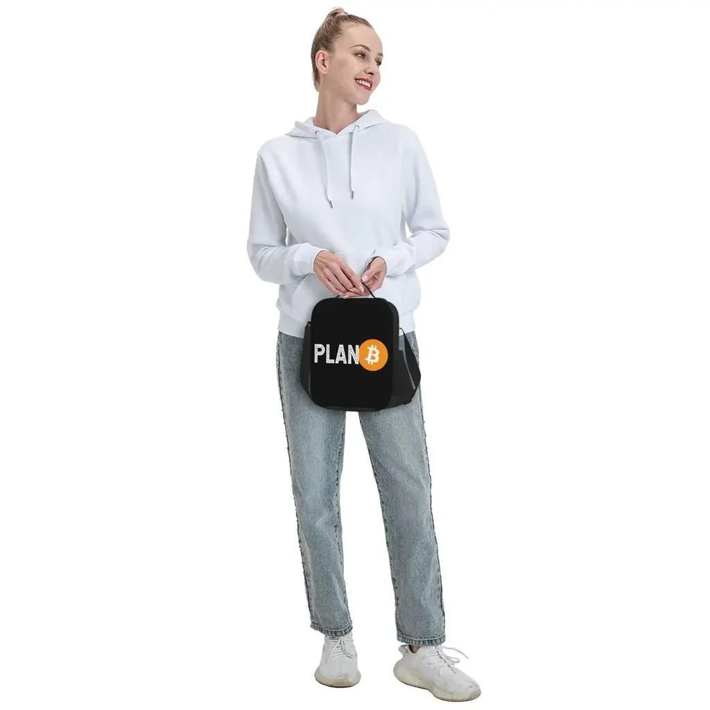 Custom Plan Bitcoin Lunch Bag Men Women Cooler Warm Insulated Lunch Boxes for Kids School Children