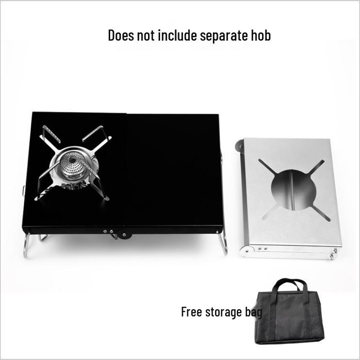 Compact Japanese-Style Folding Table with Heat Insulation - Aluminum Alloy Camping Stove Stand